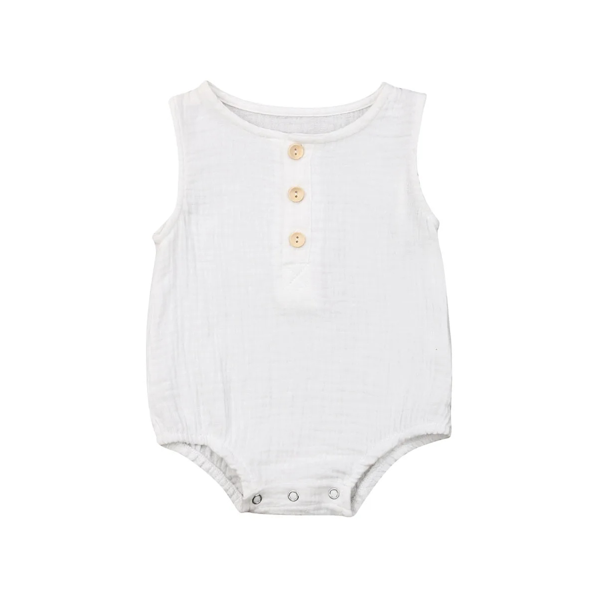 Wholesale Summer Infant Baby Boys Girls Romper Muslin Sleeveless Newborn Rompers Jumpsuit Casual Baby Clothing Newborn Knitting Romper Hooded  Baby Rompers