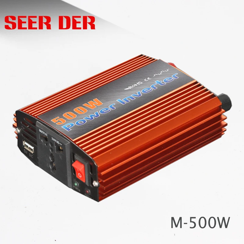 500 ВАТТ Инвертор Трансформатор 12v 24v dc до 220v ac Вт Модифицированная синусоида