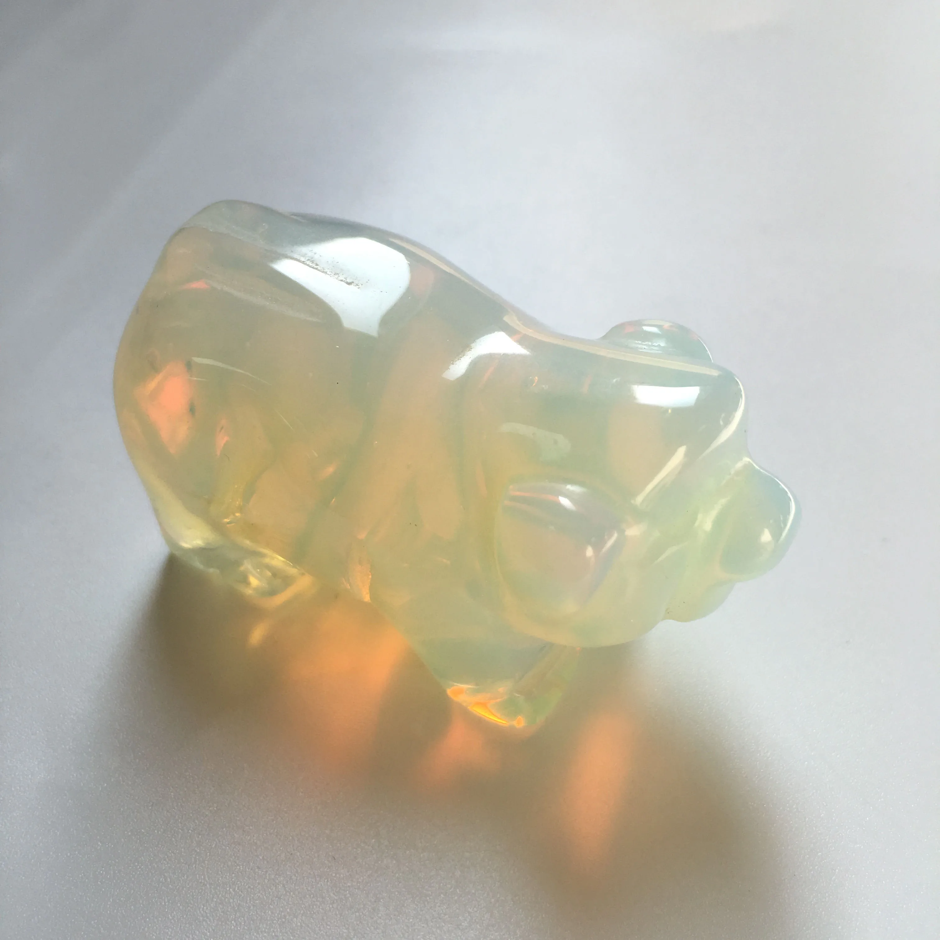 Opalite Кристалл Свинья Опалит каменная Статуэтка для рождественских игрушек подарок украшение дома или коллекция XYW - Цвет: Opalite