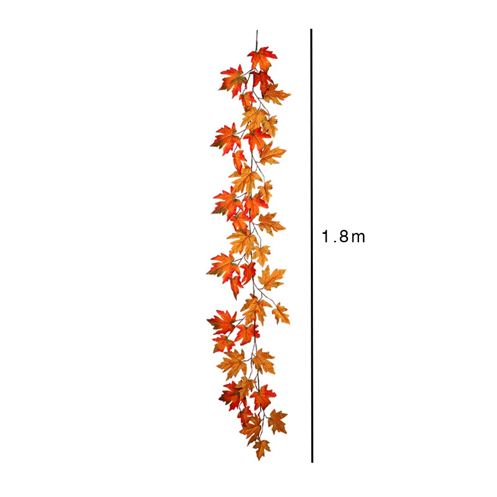 1,8 м искусственный осенний кленовый лист гирлянда осенние Сваг из лозы оптовая продажа дома вечерние рождественские украшения для дома