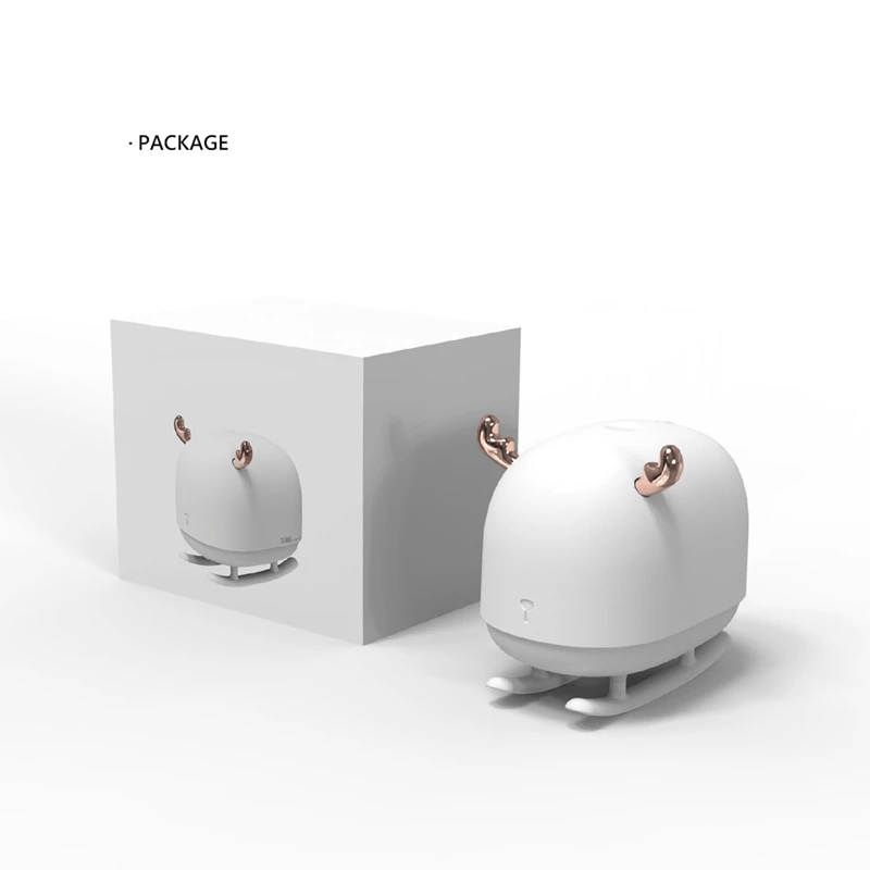 260ML Deer Humidifier Light USB Home Air Humidifier Air Purifier Atmosphere Night Light