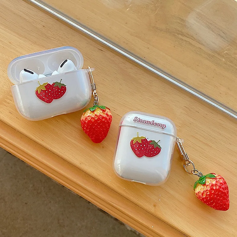 Чехол для AirPods1 2 Pro, милый 3D брелок для наушников, чехол для Air Pods 3 Pro, прозрачный силиконовый чехол для наушников