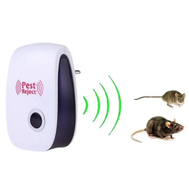

EU Plug Multifunction Electronic Pest Repeller Ultrasonic Rejector Mosquito Rat Spider Environmental Protection Safety Repellent