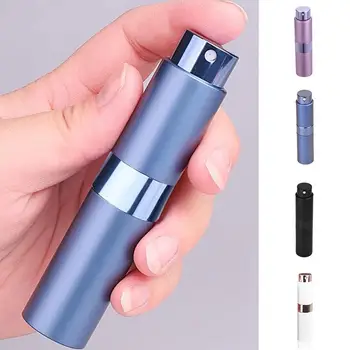 

8ml Rotating Perfume Atomizer Bottle Pump Travel Portable Refillable Sub-bottle Glass Liner Tube Cosmetic Empty Spray Bottle New