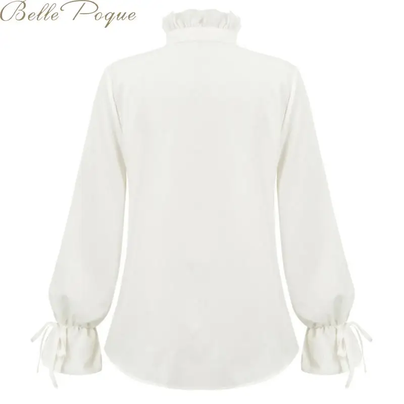 Belle Poque, элегантная кружевная блузка с высоким воротом, рубашка, модная, фонарь, сетка, женские блузки с длинным рукавом, осенние женские топы