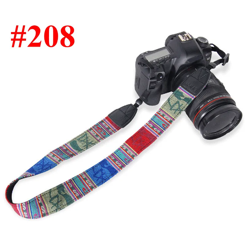 Ретро камера плечевой ремень средства ухода за кожей шеи ремни для DSLR SLR Nikon Canon sony Panasonic Pentax Olympus Kodak Универсальный Лидер продаж - Цвет: 208