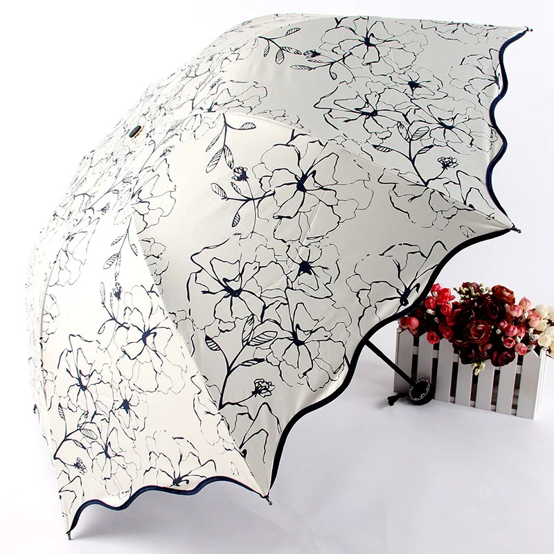 

Aurora Umbrella Factory Mixed Wholesale Customizable XH1602 Hibiscus Flowers Vinyl Sun-resistant Parasol