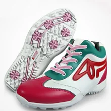 Женская обувь для гольфа с высоким берцем; кожаные водонепроницаемые кроссовки для гольфа; женская обувь на шнуровке с нескользящей подошвой; спортивная обувь; ботинки; AA10099