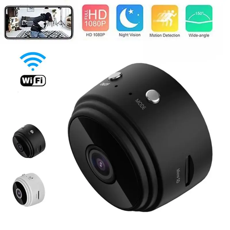 IP-камера A9 Компактная Беспроводная с поддержкой Wi-Fi 1080P | Безопасность и защита