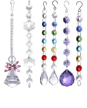 

DIY Crystal Sun Catchers Chandelier Crystals Ball Prism Pendant Rainbow Maker Hanging Chakra Cascade Suncatcher