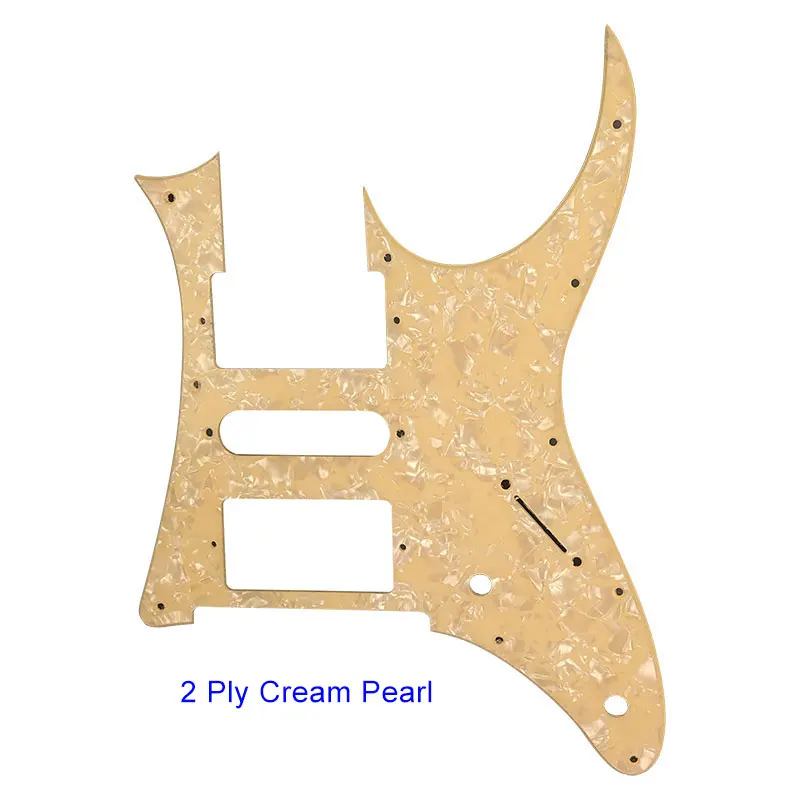 2Ply Cream Pearl Pleroo пользовательские гитарные части-для MIJ Ibanez RG 350 DX гитары накладки HSH хамбакера пикап царапины пластины - Цвет: 2Ply Cream Pearl