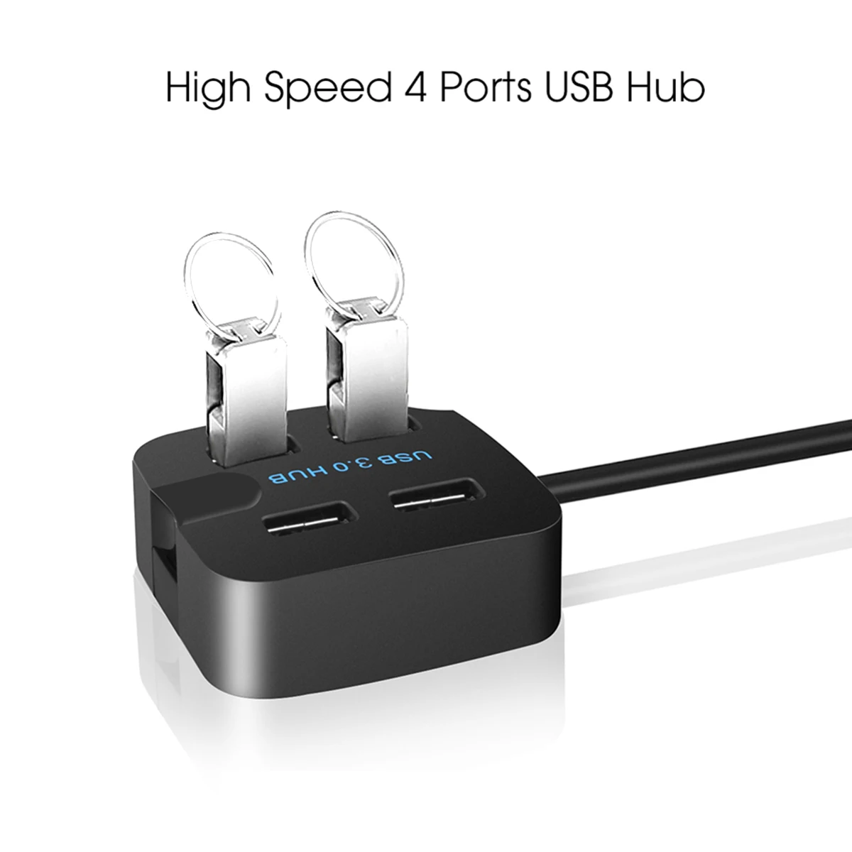 4 портовый концентратор USB 3 0 подключи и играй разветвитель адаптер с кронштейном