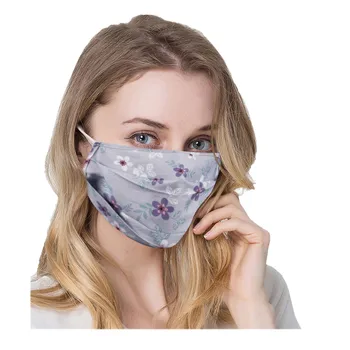 

Adult Unisex Ruffle Floral Adjustable Reusable Safet Protect Washable Face Mask breathable maska cover Face Mask mascarillas