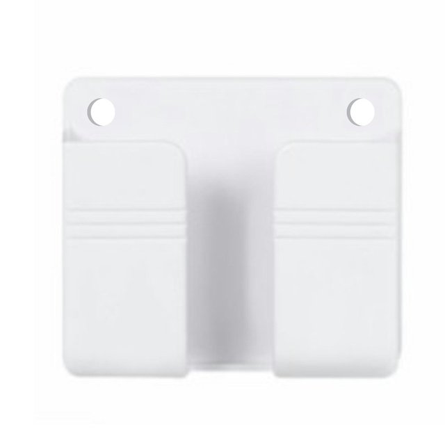 Mounted Organizer Storage Box Remote Control Mounted Mobile Phone Plug Wall Holder Charging Multifunction Holder Stand