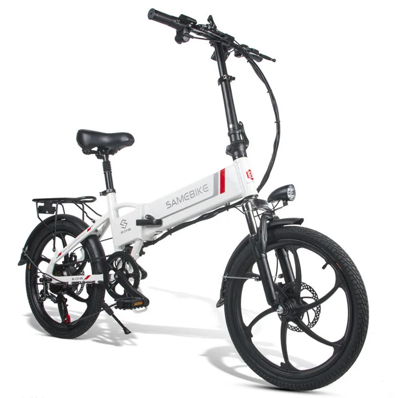 Samebike 20LVXD30 портативный складной электрический велосипед 20 дюймов шины 350 Вт Мотор ebike Макс 35 км/ч e велосипед для взрослых-черный/белый