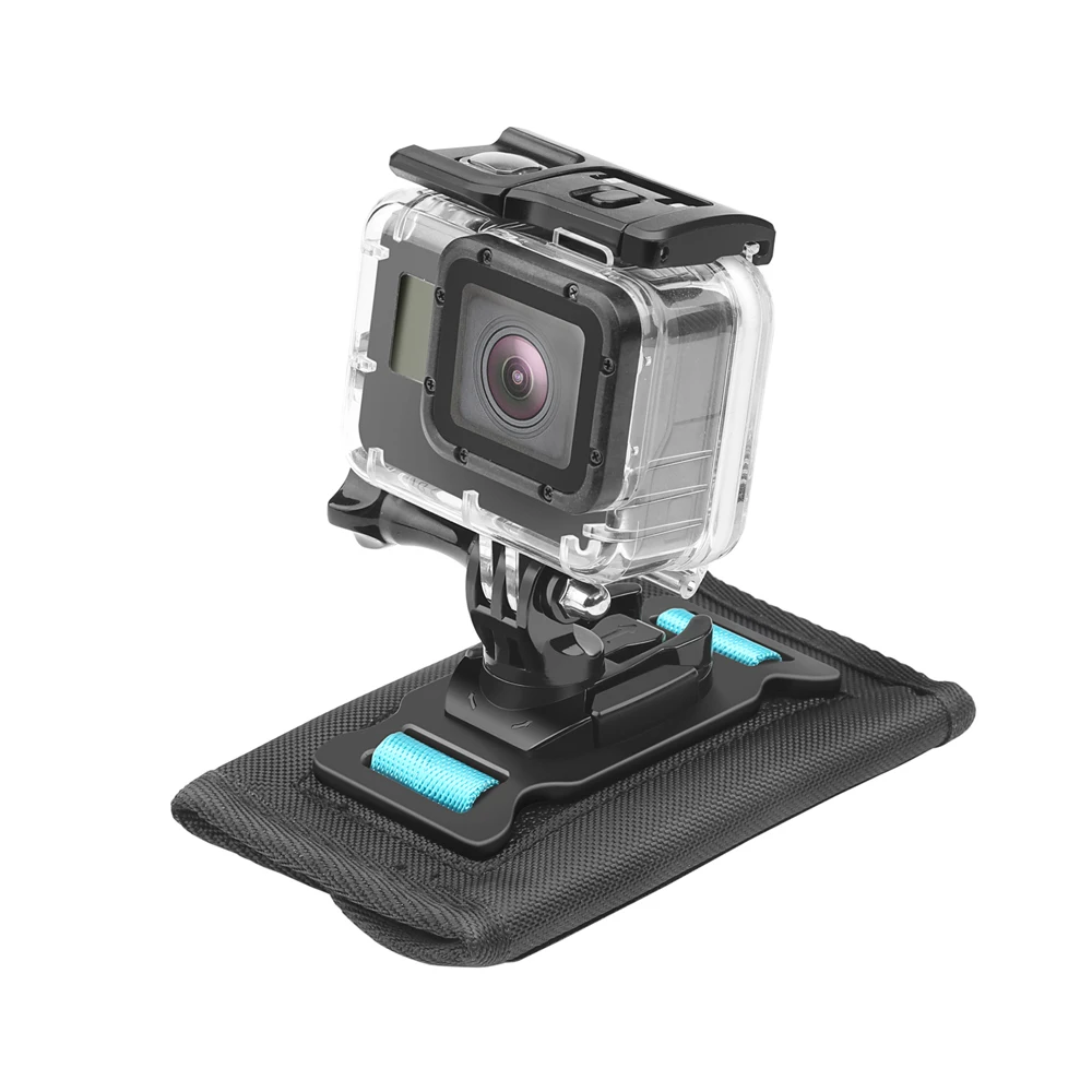 Съемка экшн-камеры 360 градусов Поворотный рюкзак Наплечная пряжка зажим для GoPro Hero 7 6 5 черный Xiaomi Yi 4K Sjcam Eken аксессуар