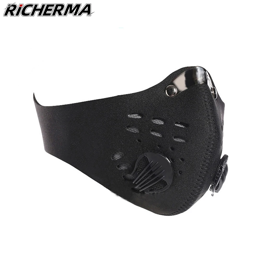 

Breathable Filter Motorcycle Mask Dustproof Face Protective Sport Mask Summer Winter Windproof Mouth Face Mask Bicycle Cycling