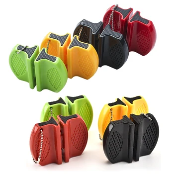 

4 Colors Mini Ceramic Rod Knife Sharpener Two-stage Tungsten Portable Butterfly Type Whetstone Sharpener Sharpening Knives Stone