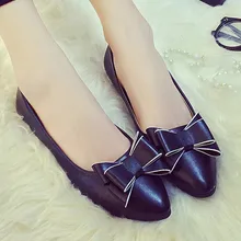 Женская обувь на плоской подошве; коллекция года; лоферы с бантом; слипоны на плоской подошве; женская повседневная обувь с острым носком на мягкой подошве; женская обувь на плоской подошве; Zapatos De Mujer