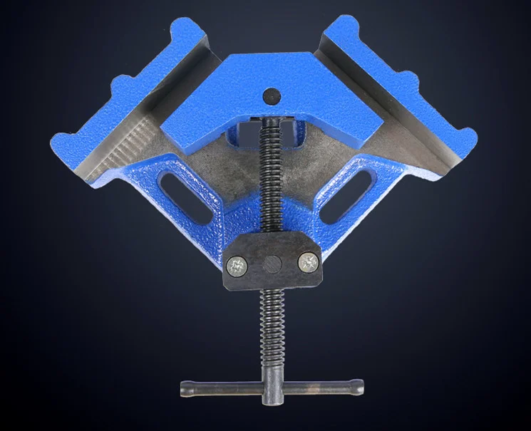 4.5inch Right Angle Clamp,Cast iron Right Angle Clip Clamp Tool Woodworking Photo Frame Vise Hold