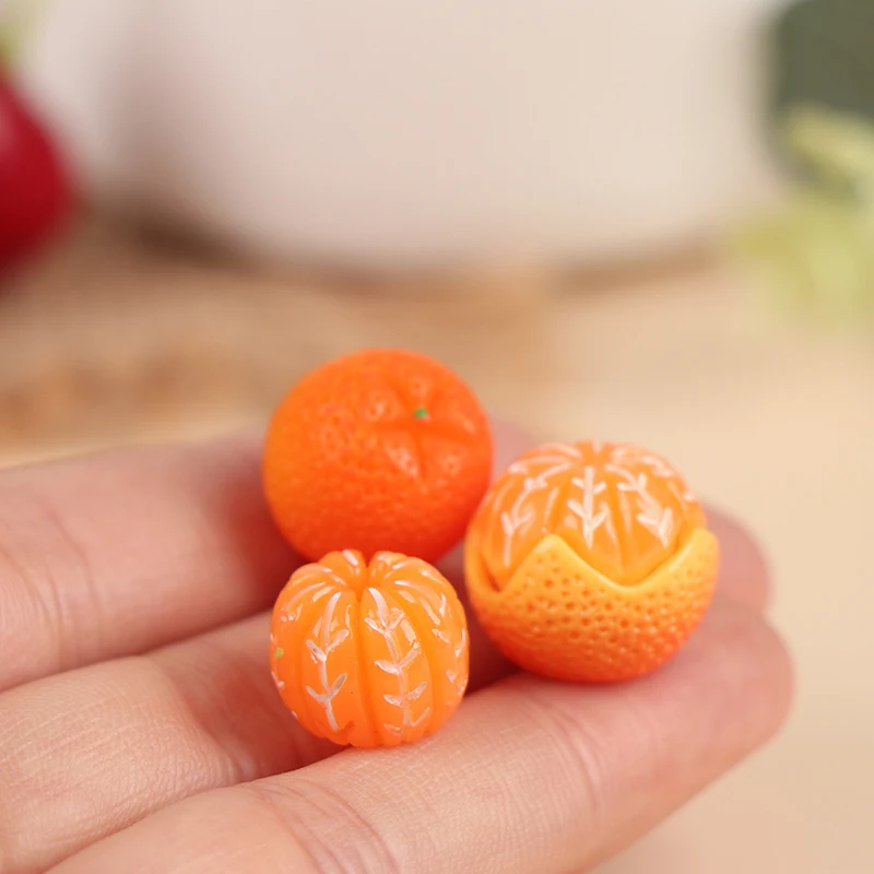 1:6 / 1:12 Dollhouse Miniature Orange Model Food Play DIY For Dollhouse Decoration New 2