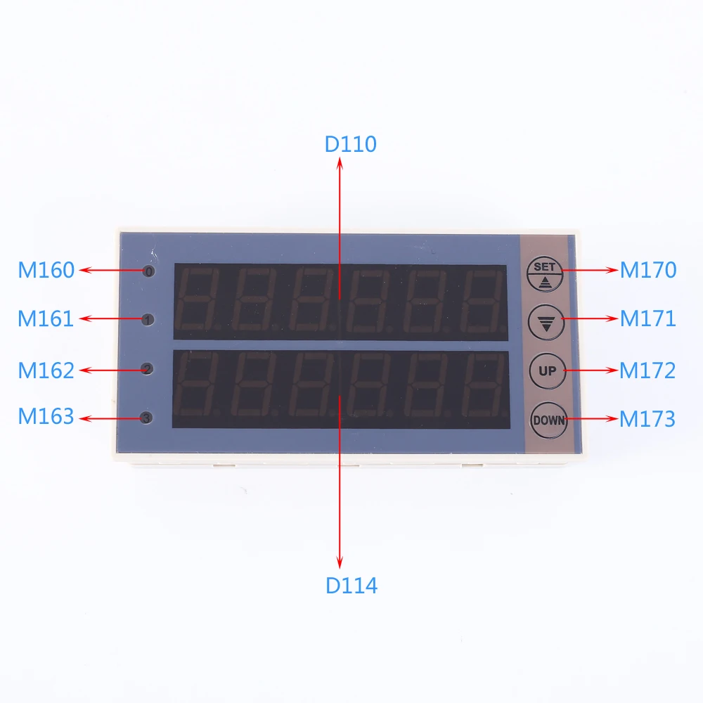 PLC контроллер D110 D114 модуль дисплея параметров PLC модуль программирования 0.56in экран