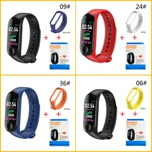 M3 смарт-Браслет фитнес-трекер часы спортивный браслет пульсометр монитор смарт-ленты фитнес-трекер(China)