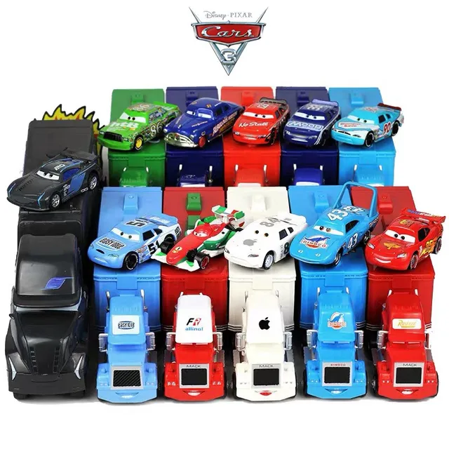Disney Pixar Cars 3 Toy Lightning The King McQueen 1:55 Diecast Metal Alloy Model Car Toys For Boys Children's Birthday Gift 1