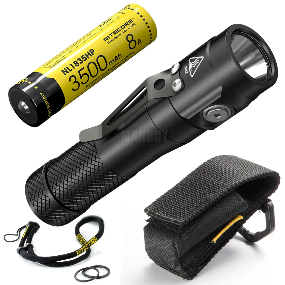 Оптовая продажа прожектор NITECORE EC30 NL1835HP аккумулятор 1800LM CREE XHP35 HD LED EDC фонарик для