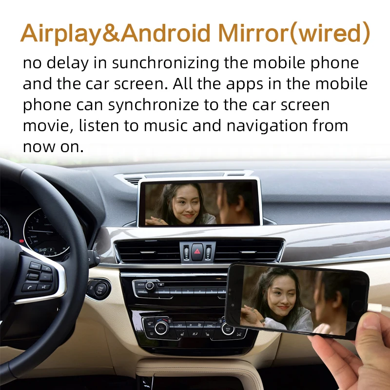Sinairyu wifi беспроводная Apple Carplay Модифицированная X1 F48 NBT 2013- для BMW Поддержка камеры заднего вида Waze Spotify Google maps