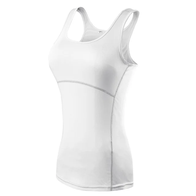 Breathable Women Tank Top Summer Sexy Sports Fitness Workout Tops Gym Sleeveless T Shirts Sporting Quick Drying Loose Vest white