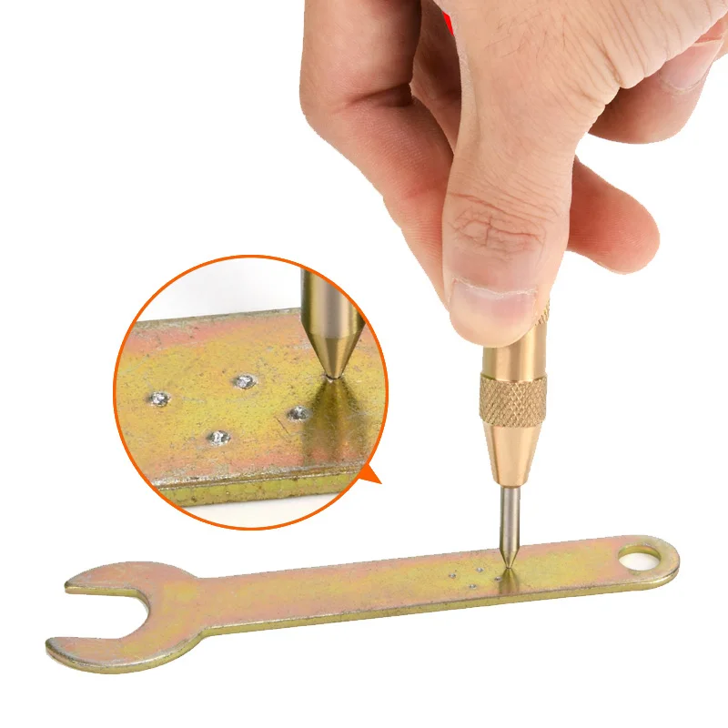 5 Inch Automatic Punching Woodworking Tools Drill Bit Electric Tools Metal Drills Center Pin Punch Spring Loaded Dent Marker