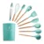 Silicone Cooking Utensils Set Non-Stick Spatula Shovel Wooden Handle Cooking Tools Set With Storage Box Kitchen Tool Accessories 32