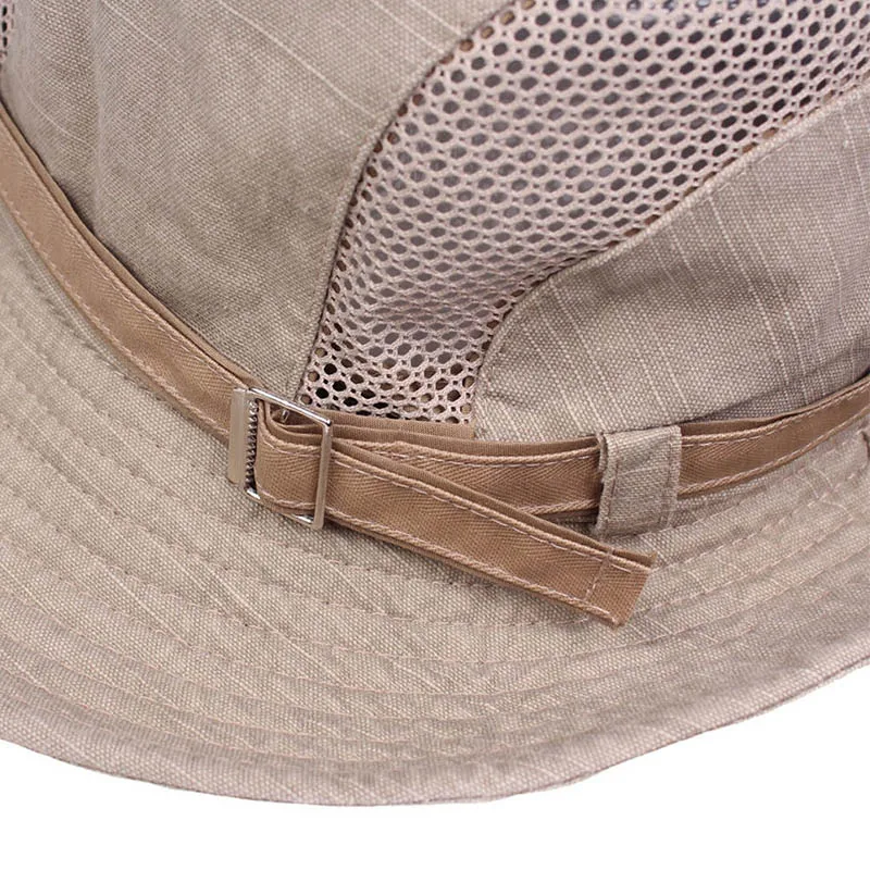Hot Outdoor Foldable Bucket Hat Breathable Wide Brim Fishing Sun Cap for Camping Hiking IE998