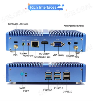 

Eglobal Windows 10 Mini Pc Intel i3 Mini Pc Core i3 6100U / i3 5005u / i3 4010Y / Celeron 2955U HDMI HD RJ45 Lan Htpc