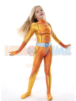 

Alex Totally Spies Cosplay Costume 3D Print High Quality Lycra Spandex Superhero Suit Halloween costume for Kids Free shipping