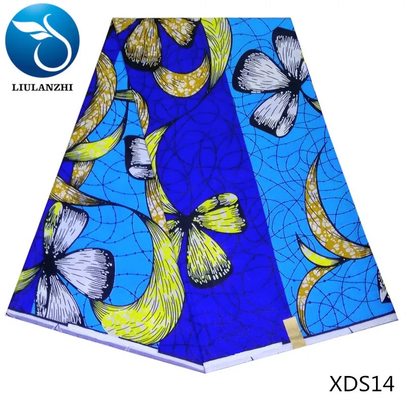 

LIULANZHI Veritable Cotton Block Wax Fabric quality prints wax African Fabric Dutch Wax Print XDS