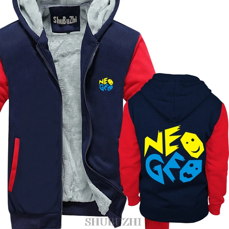 Зимние толстые толстовки для мужчин Neo Geo MVS человек на молнии пальто толстовки и теплое пальто флисовая куртка Прямая