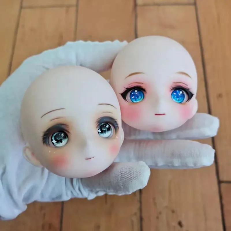 Новая аниме голова куклы с макияжем Милая 14 мм глазами 1/6 Bjd 28 см аксессуары для