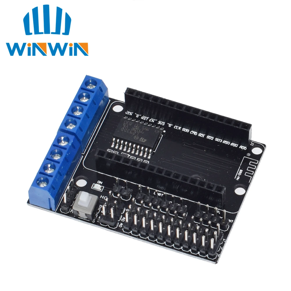 

1pcs NodeMCU Motor Shield Board L293D for ESP-12E from ESP8266 esp 12E kit diy rc toy wifi rc smart car remote control