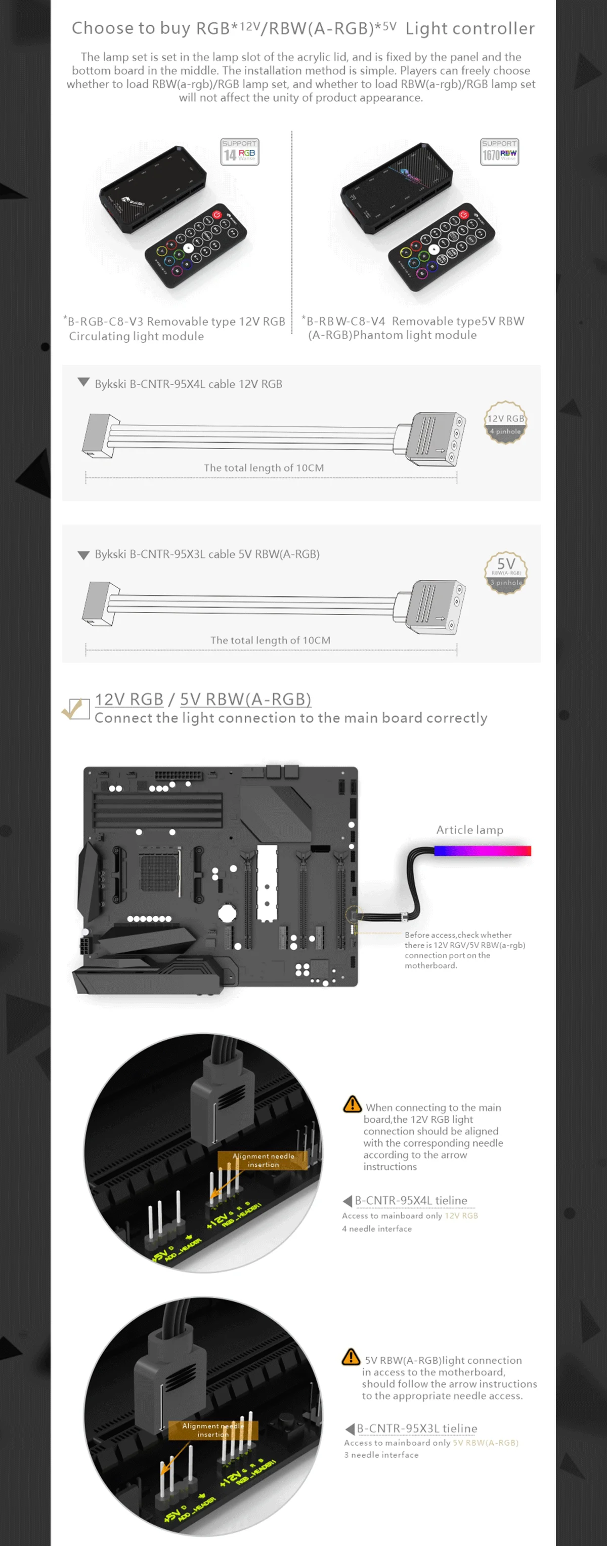 Bykski Distro Plate Waterway Board Acrylic For AORUS C700 GLASS Computer Case Combo DDC Pump Radiator , RGV-GV-AC700G-P  