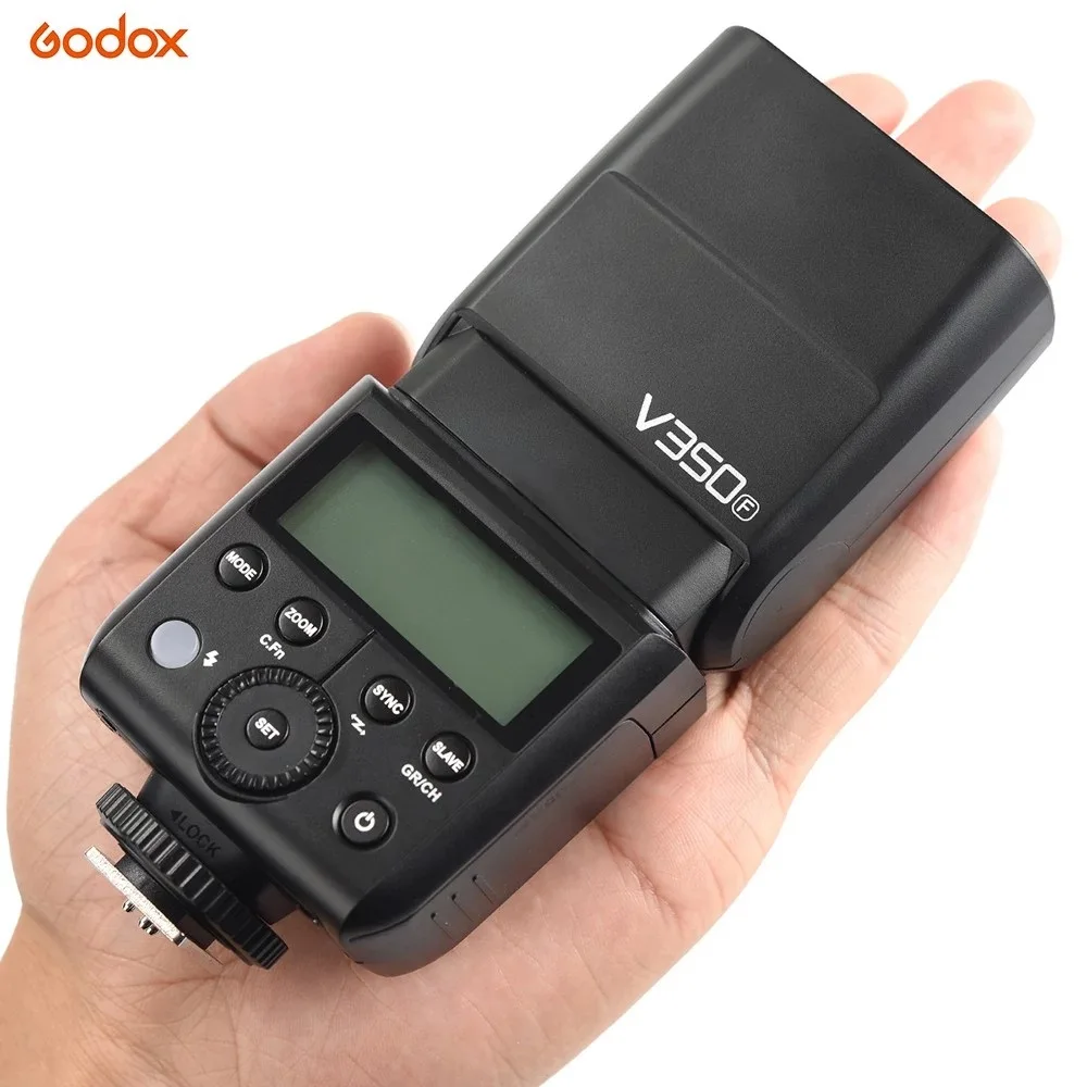Беспроводная вспышка Godox V350F компактный размер 2 4G TTL 1/8000s HSS аккумулятор с зарядным