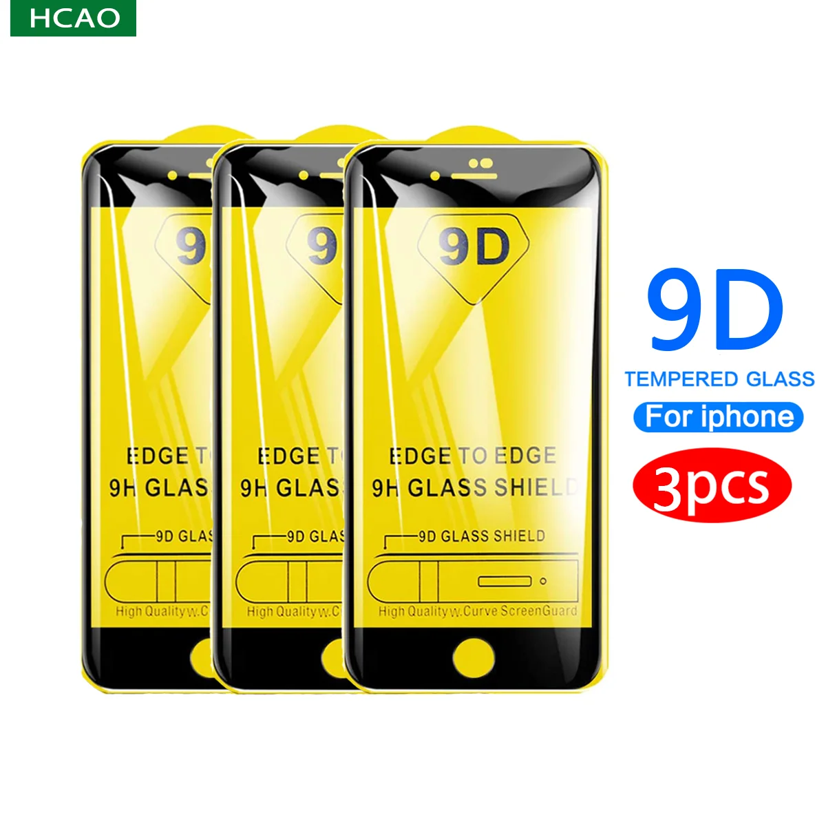 Защитное стекло HCAO с полным покрытием экрана для iPhone SE 2020 закаленное 6 6s 7 8 Plus iphone
