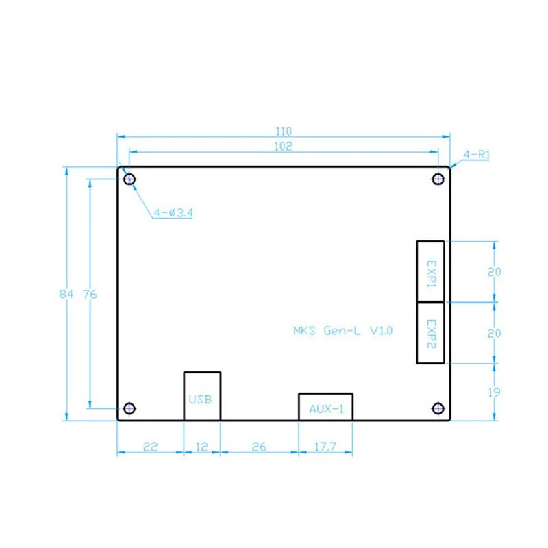 

For MKS GEN L 12864 LCD Minipanel Touching Display 3D Print Kits with A4988 Driver SP99