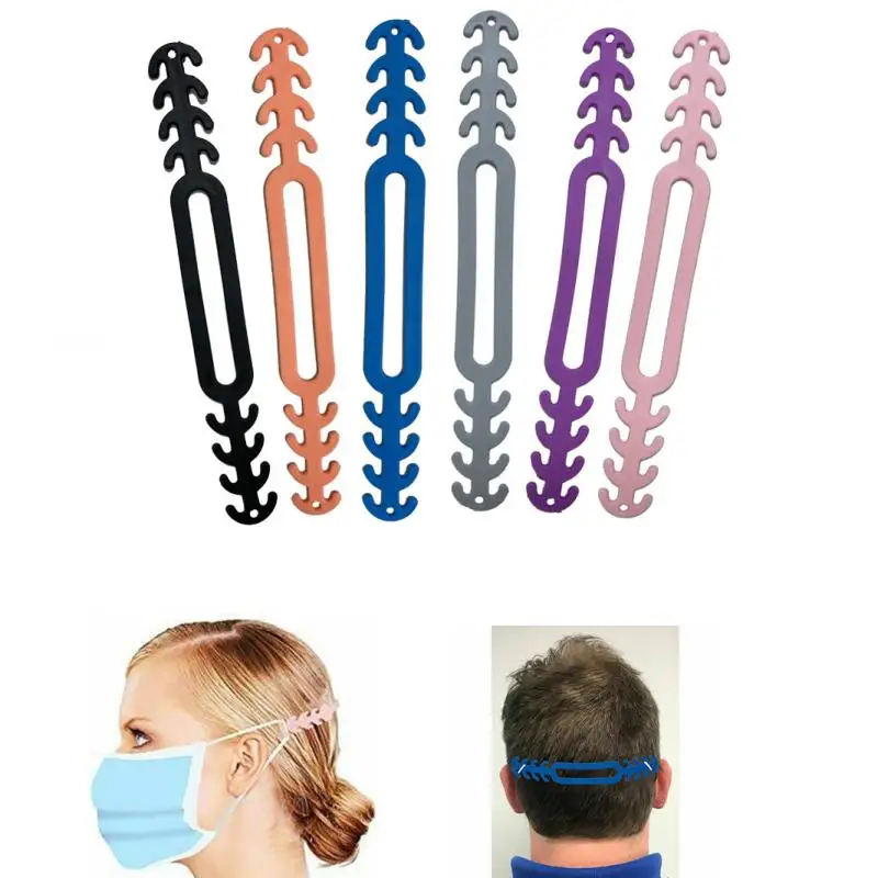 10pcs/lot Mask Holder 4 Gear Adjustable Anti-slip Ear Grips Extension Hook Face Masks Buckle Hanging Rope Protection | Дом и сад
