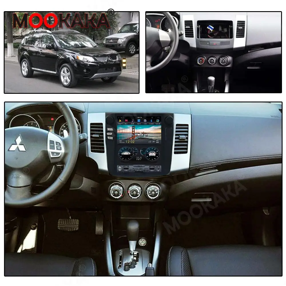 

Tesla Style Android 9 64G Car GPS Navigation Radio For Mitsubishi Outlander 2006-2012 Multimedia Player Tape Recorder Stereo PX6