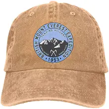 Мужская и Женская бейсбольная кепка в британском стиле Mount Everest Expedition 1953, джинсовая кепка для папы, Кепка водителя грузовика