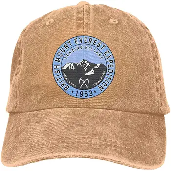 

Men Women British Mount Everest Expedition 1953 Baseball Cap Denim Dad Hat Trucker's Cap
