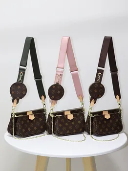 

2020 new bag fashion casual wide shoulder strap shoulder messenger female bag chain shoulder bag
