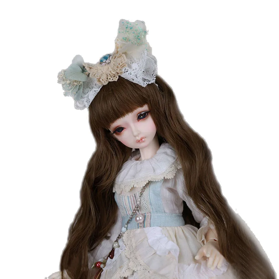 Bybrana 1/3 1/4 1/6 1/8 BJD SD куклы парики длинные вьющиеся высокое Температура волокна с бесплатной доставкой для кукол